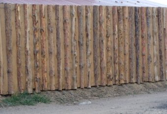 Забор из Горбыля Фото