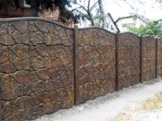 Забор из бетонных секций цена